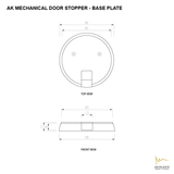 AK MECHANICAL DOOR STOPPER - GUN METAL/GM07