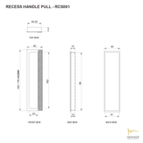 RCS001 - KNURLED RECESSED PULL G03