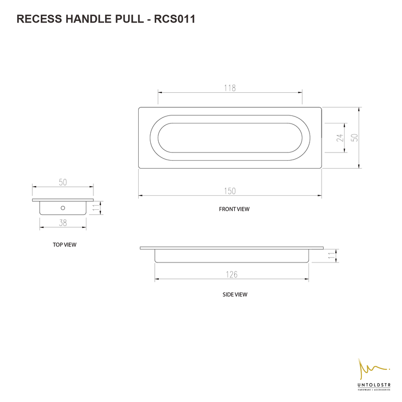 RCS011 - RECESSED PULL