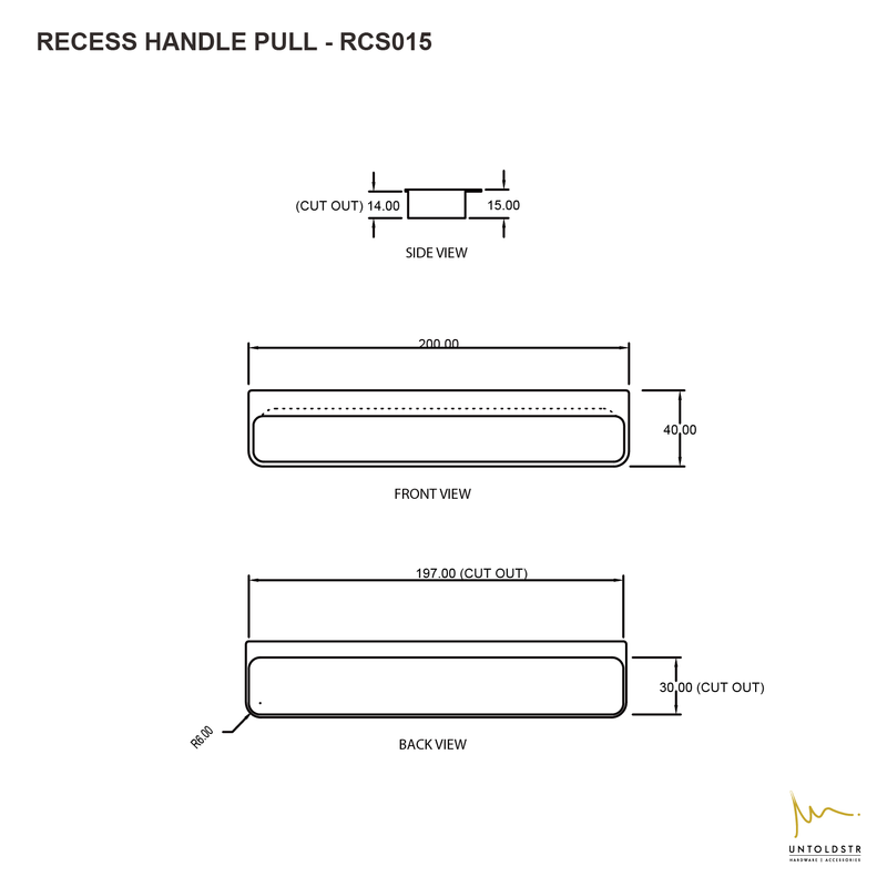 RCS015 - RECESSED PULL