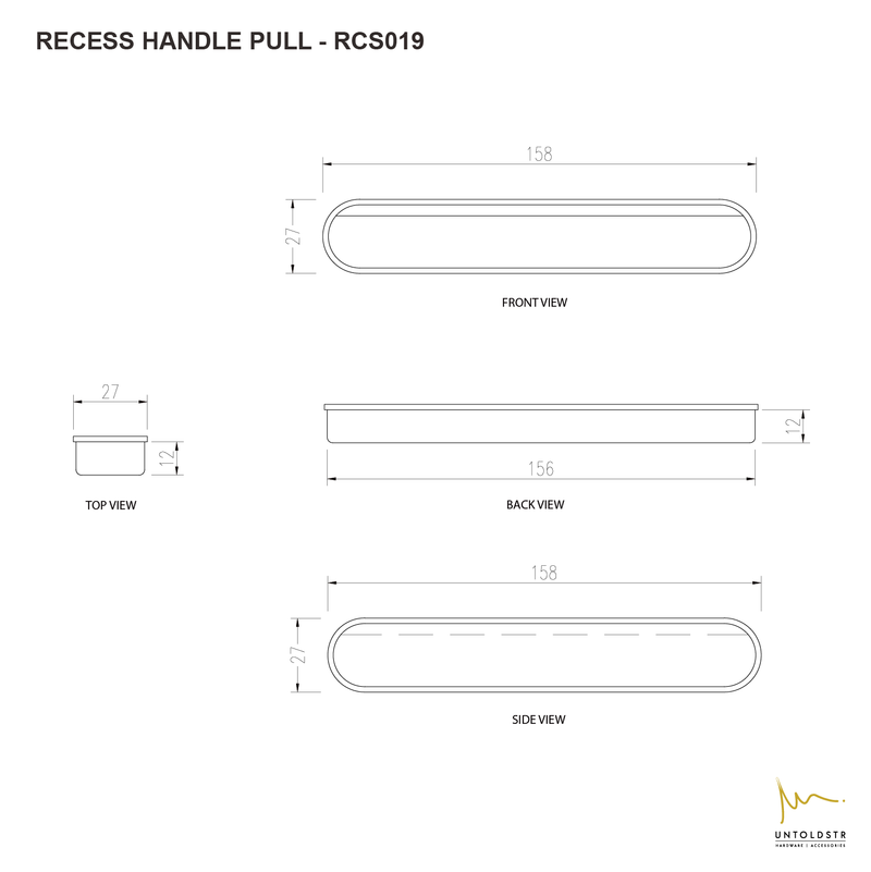 RCS019 - RECESSED PULL